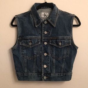Calvin Klein Basic Vest Antique Wash 90s Y2K